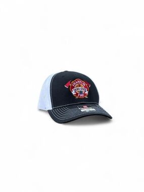 Franklin Fire Black & White Mesh Trucker Hat Adjustable and in Mint Condition